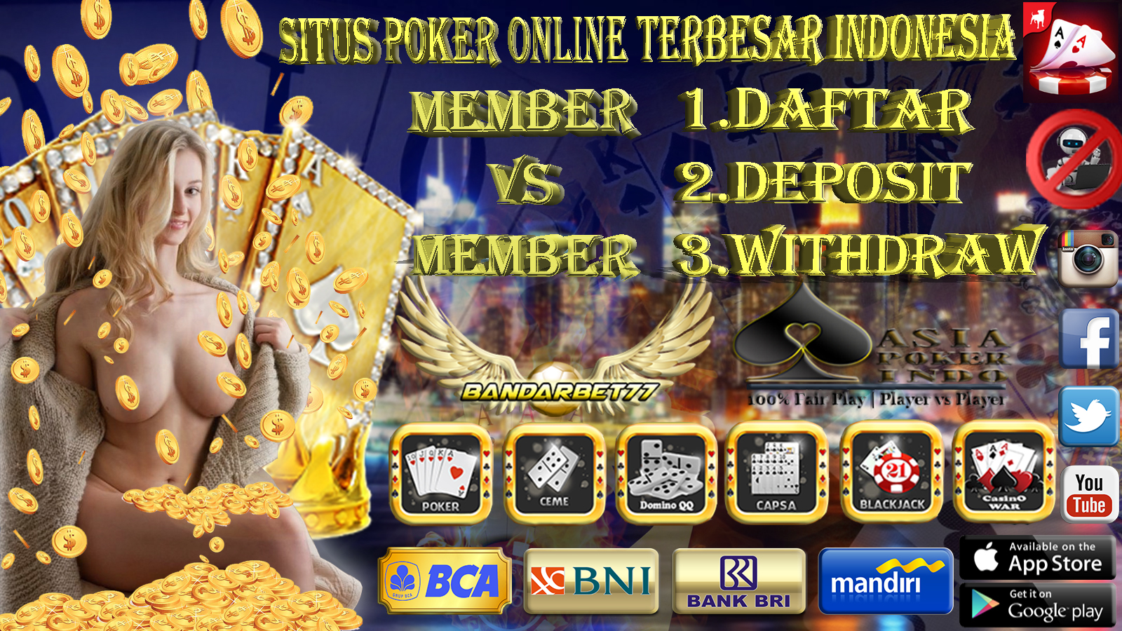 Indonesia No 2 Sebagai Negara Terbesar Mengakses Poker Online
